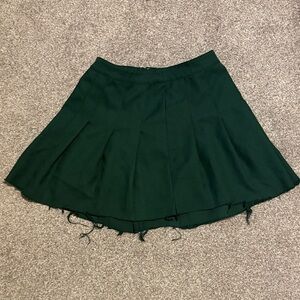 Distressed Green Women's Skirt